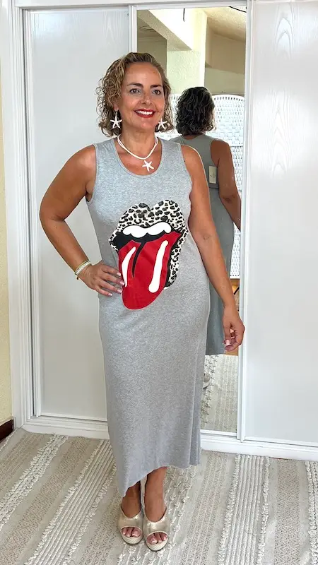 Vestido Rolling Gris