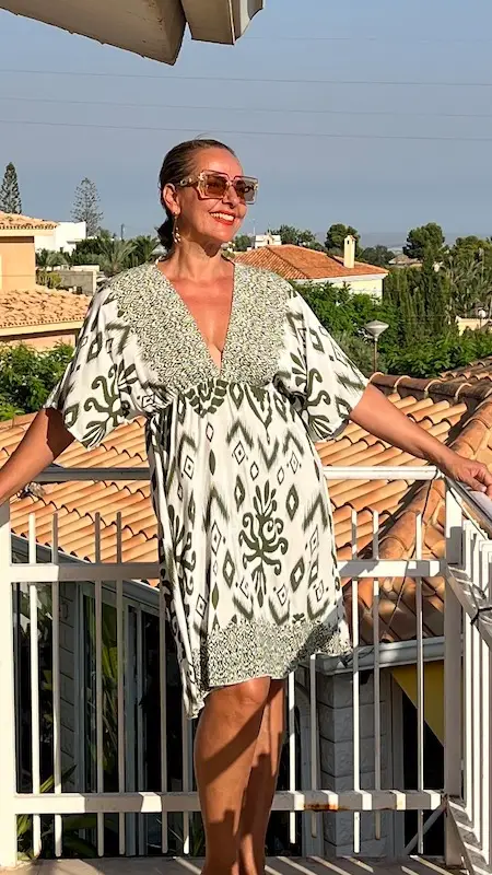 Vestido Mariposa Kaki