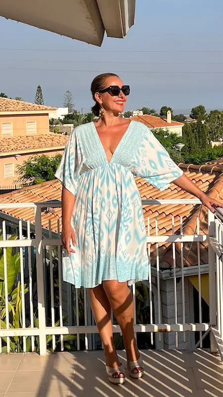 Vestido Mariposa Aqua