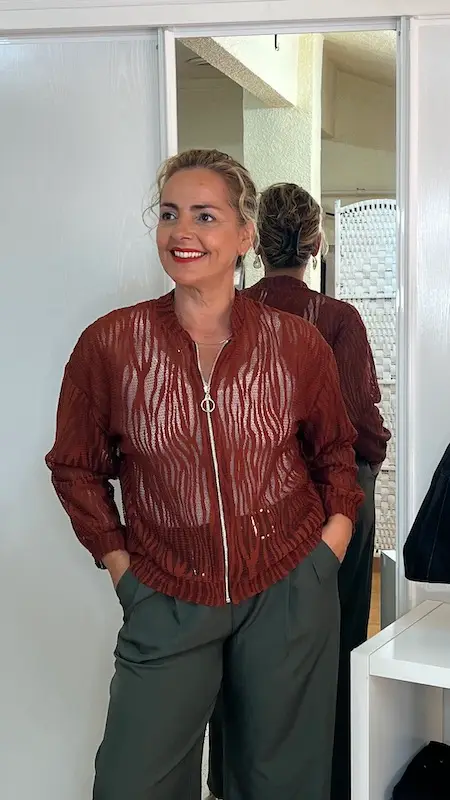 Bomber Encaje Caldera