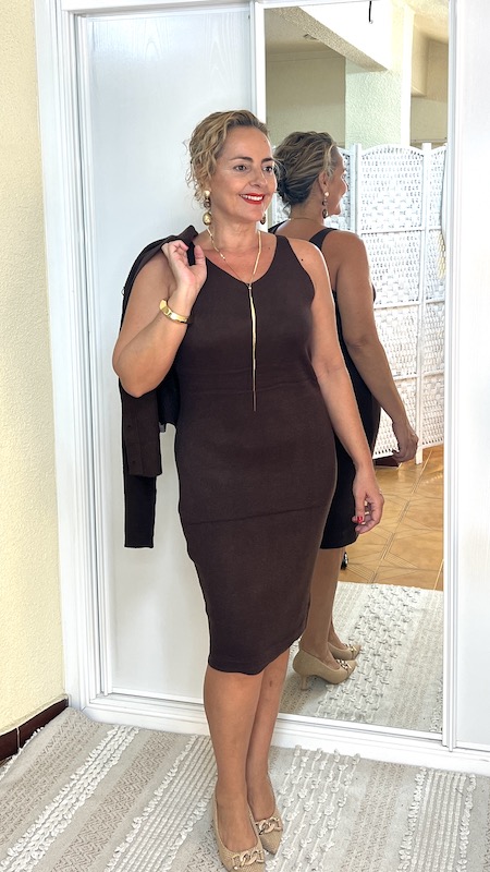 conjunto neopreno camisero taupe