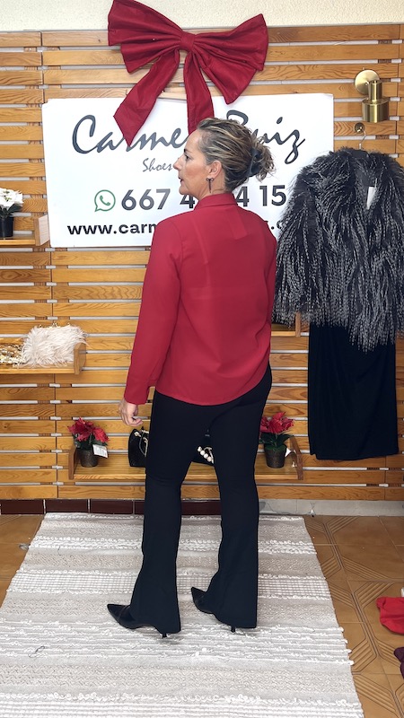 blusón brillo rojo curvy blusón brillo rojo curvy