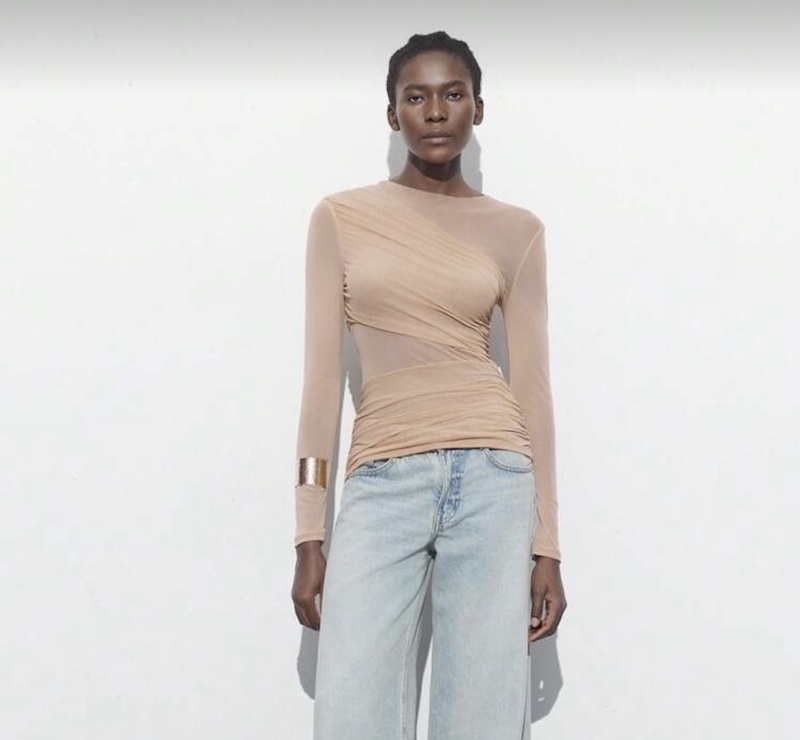 camiseta manga larga basic negra