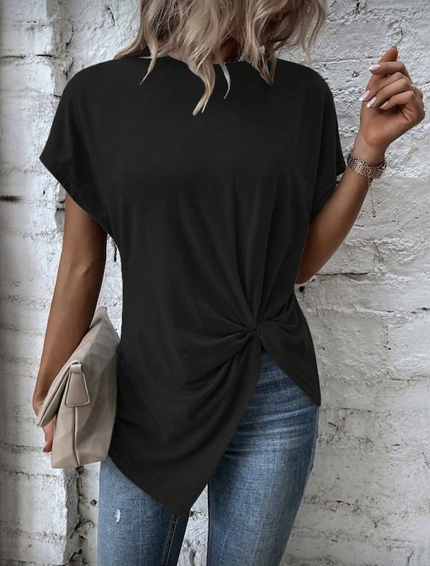 camiseta manga larga basic negra