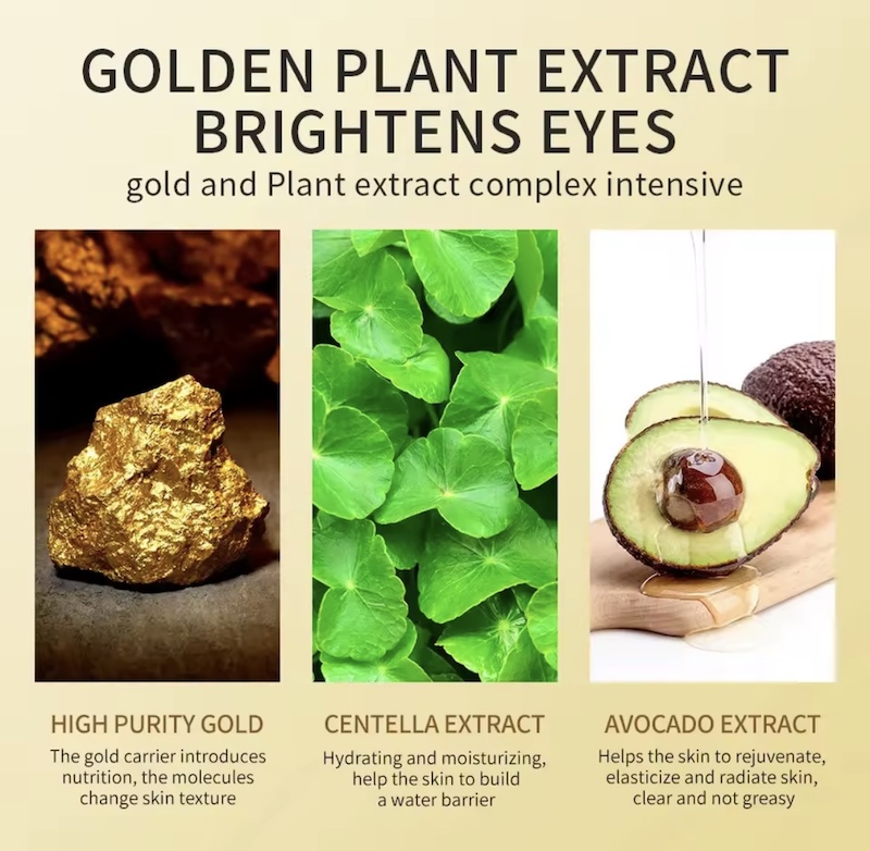 smooth eye mask gold– iluminación y rejuvenecimiento instantáneo