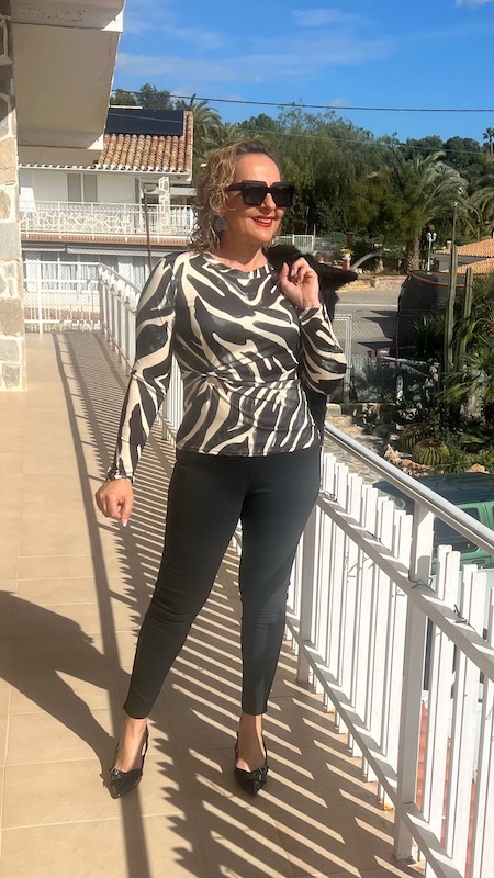 pantalón legging negro