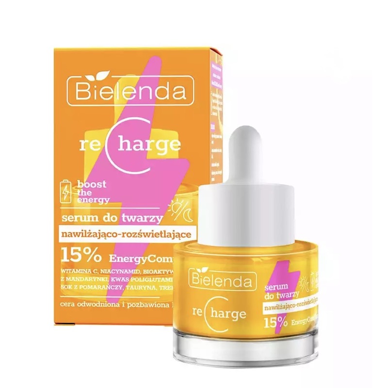 Sérum hidratante e iluminador con vitamina C y niacinamida – Gama Recharge de Bielenda