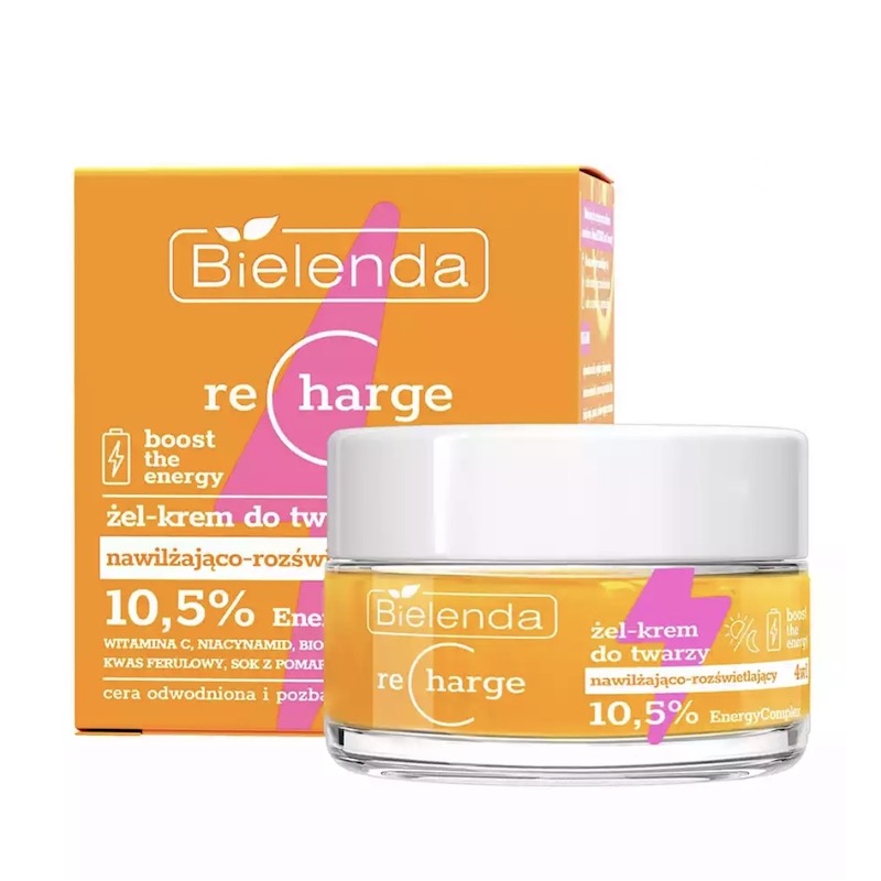 Crema con textura gel iluminadora – Vitamina C para la piel seca