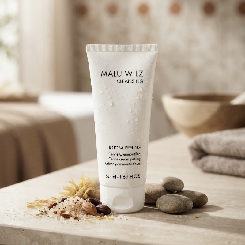 Peeling de jojoba Malu Wilz para la exfoliación facial de todo tipo de pieles